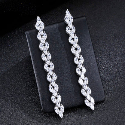 "Harmony" - Cubic Zirconia Bridal Three-Piece Jewelry Set - Available in Silver and Gold