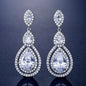 Sabine - Cubic Zirconia Bridal Earrings - Available in Silver, Rose Gold and Yellow Gold
