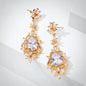 Abby - Cubic Zirconia Bridal Earrings - Available in Silver and Gold