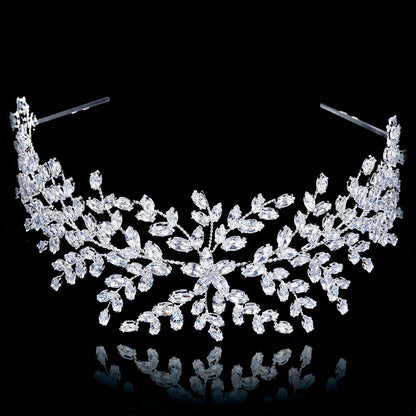 "Madeira" - Silver Cubic Zirconia Bridal Headband