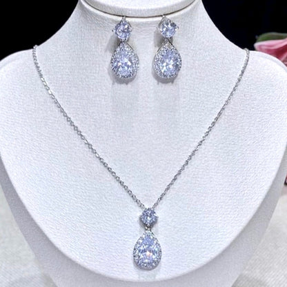 Juliana - Cubic Zirconia Bridal Jewelry Set - Available in Silver, Rose Gold and Yellow Gold