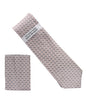 Vittorio Farina Men's Geometric Design Necktie & Pocket Square
