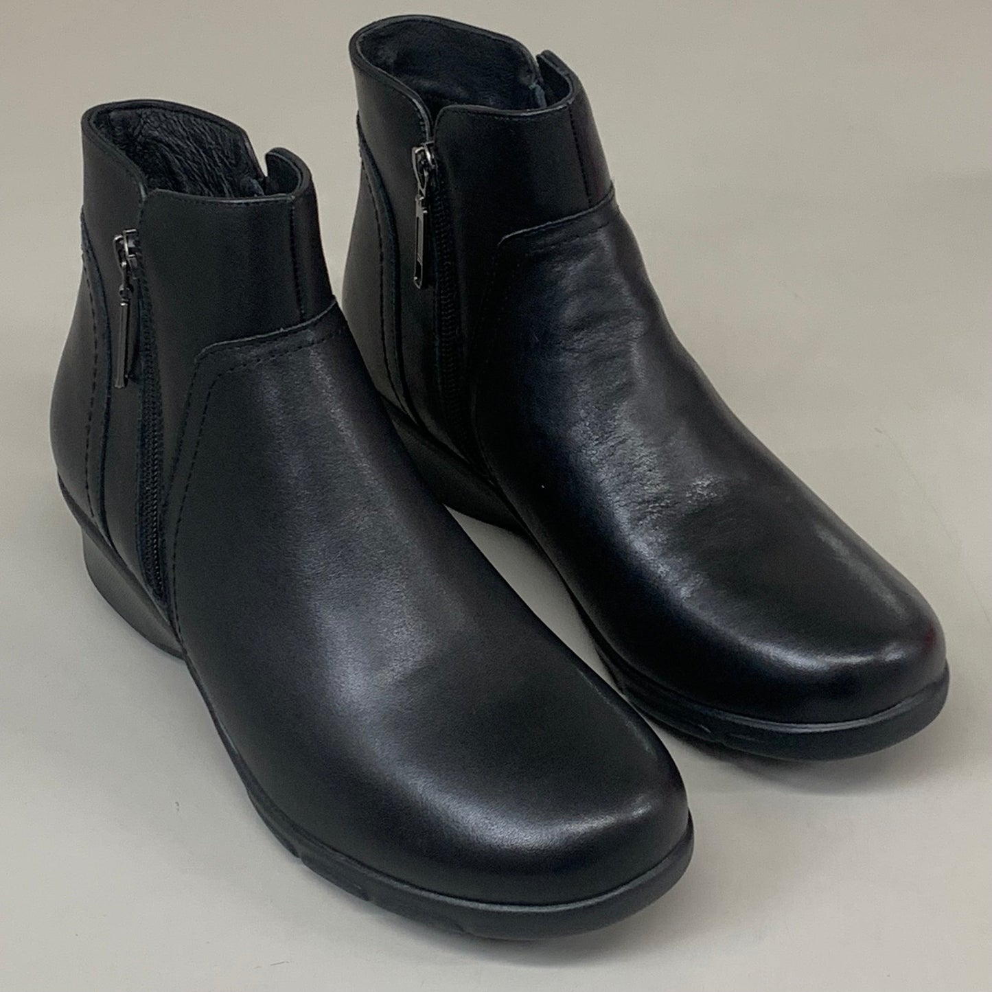 PROPET Waverly Leather Walking Ankle Boot M(B) Women's SZ 9 Black WFX085LBLKM-09