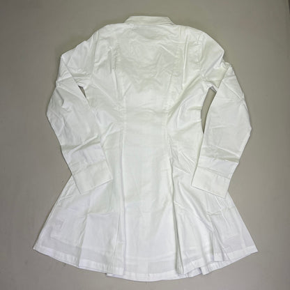 STEVE MADDEN Fit & Flare Shirt Dress Long Sleeve Button Cuff Women's Sz XS Cloud