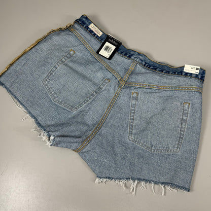 LEVIS 501 Original Fit High Rise Shorts Medium Wash Women's Sz 34 Mega Vibe Blue