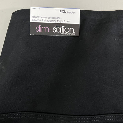 MULTIPLES Legging Petite Women's Sz PXL Black M9031P