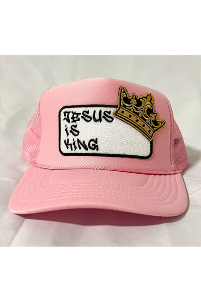 Jesus is King patch trucker hat -clearance