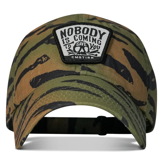 Nobody Is Coming To Save You Skull Patch RipStop Low Pro Operator Hat