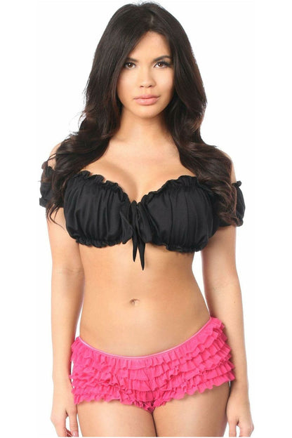 Black Peasant Top