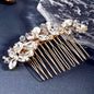 "Kinsley" - Crystal Bridal Hair Comb - Available in Silver, Rose Gold and Yellow Gold