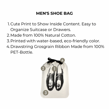 Men's Shoe Bag, Cream