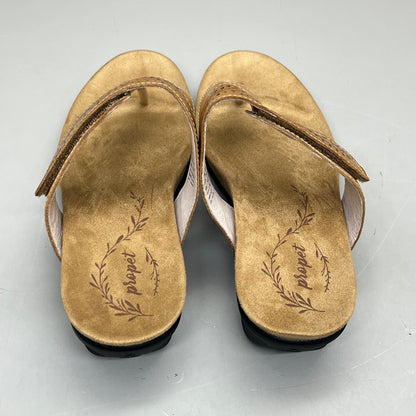 PROPET Wynzie Dressy Adjustable Flip Flop Women's Sz 8 XX(4E) Tan WSX051L