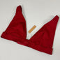 SKIMS Breathable Cotton Rib Triangle Plunge Bralette Women's Sz 2X Brick