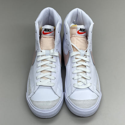 NIKE Blazer Mid '77 Retro Sneakers SZ Womens 12 Mens 10.5 White/Pink CZ1055 118