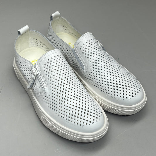 PROPET Kate Side Zip Leather Breathing Open Cell Women's Sz 6 White WCX015L