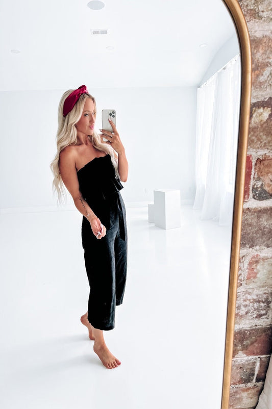 Ruffled Capri Jumpsuit