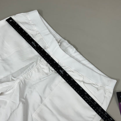 DICKIES Medical Mid Rise Pant Mock Fly 2-Way Stretch Women's SZ 2XL White DK135