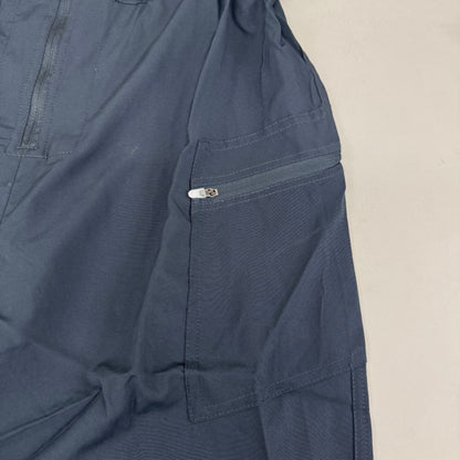 GREEN TOWN 4 Flex Scrubs Jumpsuit Cinch In Waist Women's Sz M Pewter GFX-023AST