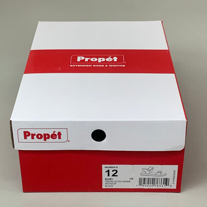 PROPET Travelactiv Aspire Sandals X(2E) Women's SZ 12 Black WST053PBLKX-12