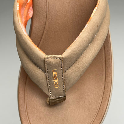 COBIAN Darby Synthetic Suede Strap Sandals Women's Sz 6, EU 35.5 Tan DAR24-230-6