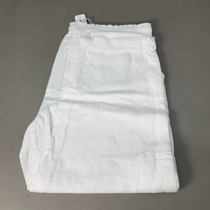 TOMMY BAHAMA Women's Palmbray Tapered Cargo Pant White Size L TW118698 (New)