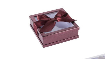 Purple Gift Box With Snap Closure 6 Pack 5.9"X5.9"X1.8"