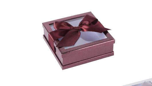 Purple Gift Box With Snap Closure 6 Pack 5.9"X5.9"X1.8"