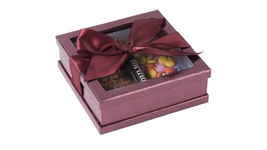 Purple Gift Box With Snap Closure 6 Pack 5.9"X5.9"X1.8"