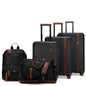 Luxe Journey Expandable 5 Piece Retro Luggage Set