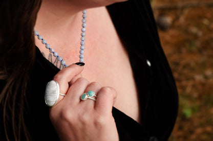 Blue Lace Agate Medium + Clasp