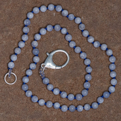 Blue Lace Agate Medium + Clasp