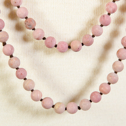 RHODONITE BEADS LONG