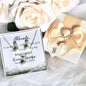 "Louella" - Pearl and Cubic Zirconia Jewelry Set - Available in Gold and Silver