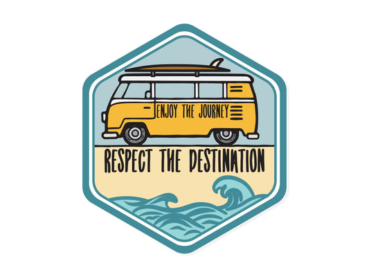 Bus Destination Sticker (Ocean)