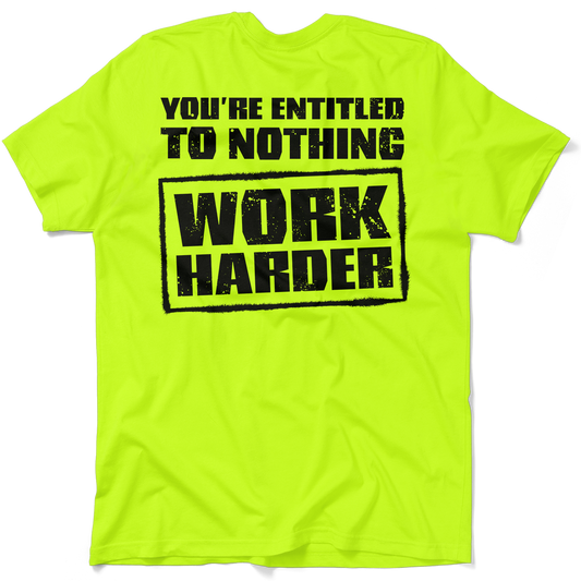 Entitled - Safety Yellow T-Shirt