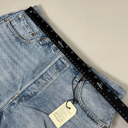 LEVIS 501 Original Fit High Rise Shorts Medium Wash Women's Sz 33 Mega Vibe Blue