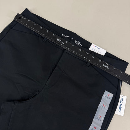 OLD NAVY High Waisted Pixie Skinny Ankle Pants Women's Sz 12 Black 3139011958