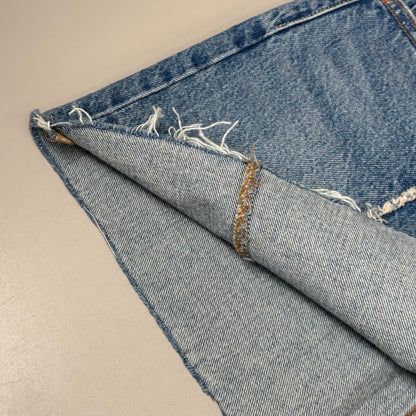 LEVIS Recrafted Icon Skirt Mid Rise Original Women's Sz 30 Novel Notion Med Wash