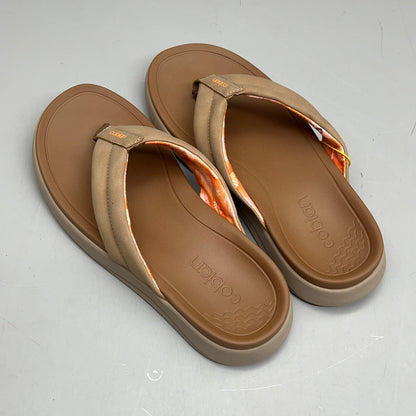 COBIAN Darby Synthetic Suede Strap Sandals Women's Sz 6, EU 35.5 Tan DAR24-230-6