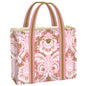 Pink Damask Tote Bag