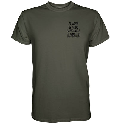 Fluent In Foul Language and Tiddies Men's T-Shirt