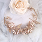 "Celine" - Floral Bridal Hair Accessory - Available in Yellow Gold and Rose Gold
