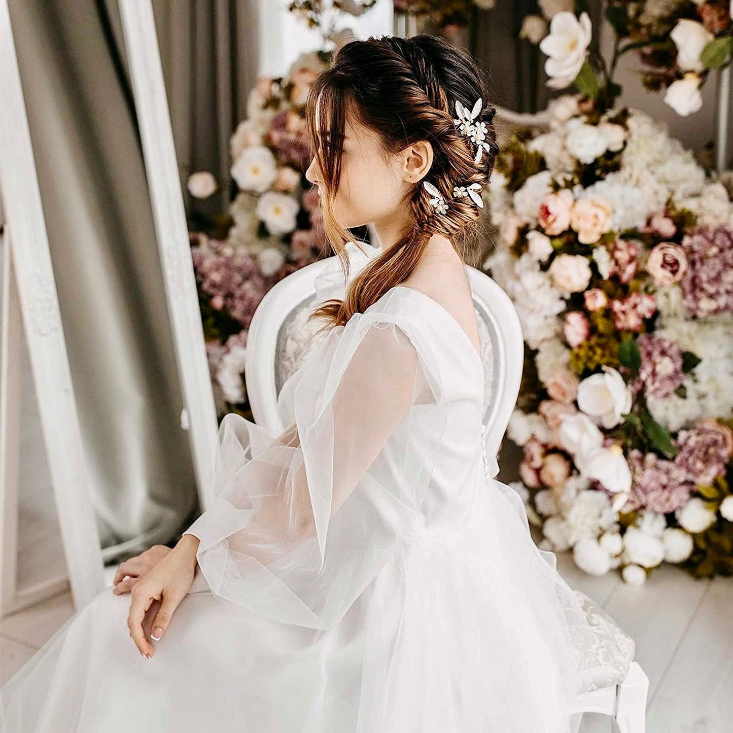 Cersei - Romantic Bridal Hair Comb and Pins Set