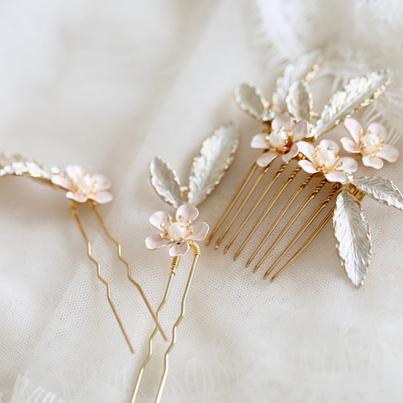 Cersei - Romantic Bridal Hair Comb and Pins Set