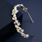 "Francis" - Pearl and Crystal Bridal Headband - Available in Gold and Silver