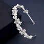 "Francis" - Pearl and Crystal Bridal Headband - Available in Gold and Silver