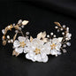 "Enola" - Floral Wedding Headband / Hair Vine - Available in Silver and Gold
