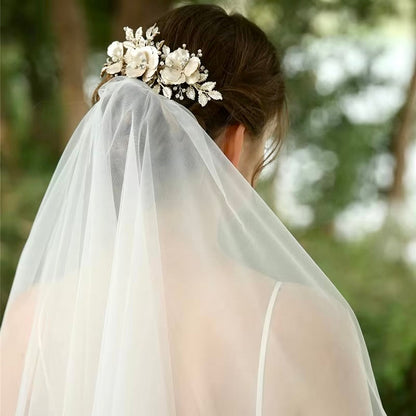 Amaya - Pearl and Crystal Bridal Hair Comb
