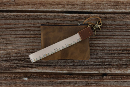 Flower Field Wristlet Keychain