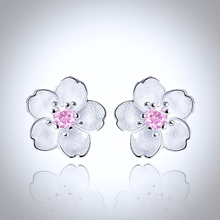 "Lilo" - Cherry Blossom Earrings and Bracelet Set, Flower Girl Gift